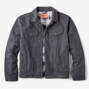 Line of Trade The Montana Flannel-Lined Canvas Trucker Jacket